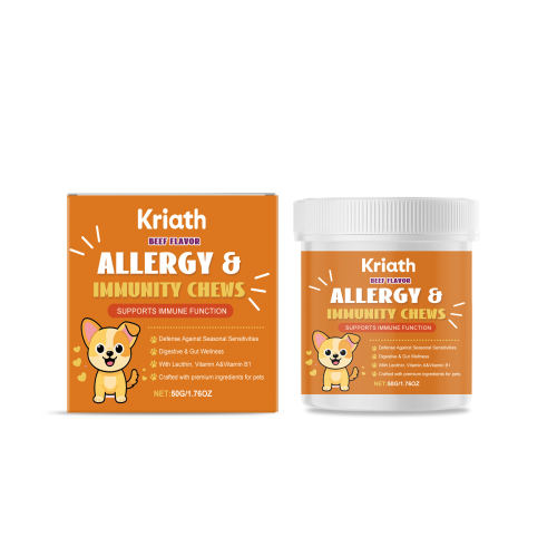 Kriath 宠物维生素咀嚼片 温和成分宠物身体护理补充营养咀嚼片